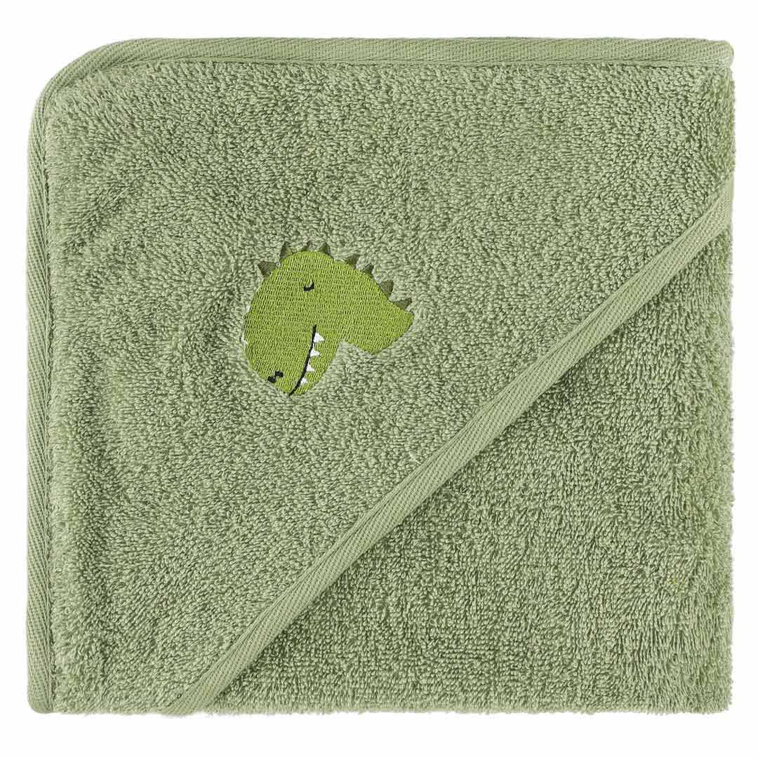 Hooded towel | 75x75cm - Aura Dino